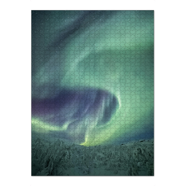 Puzzle Ravensburger "Aurora over Scandinavia" artboxONE - Natur