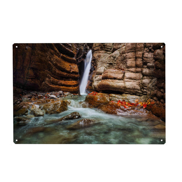 Metall Poster "Herbst im Davidgraben" artboxONE - Natur