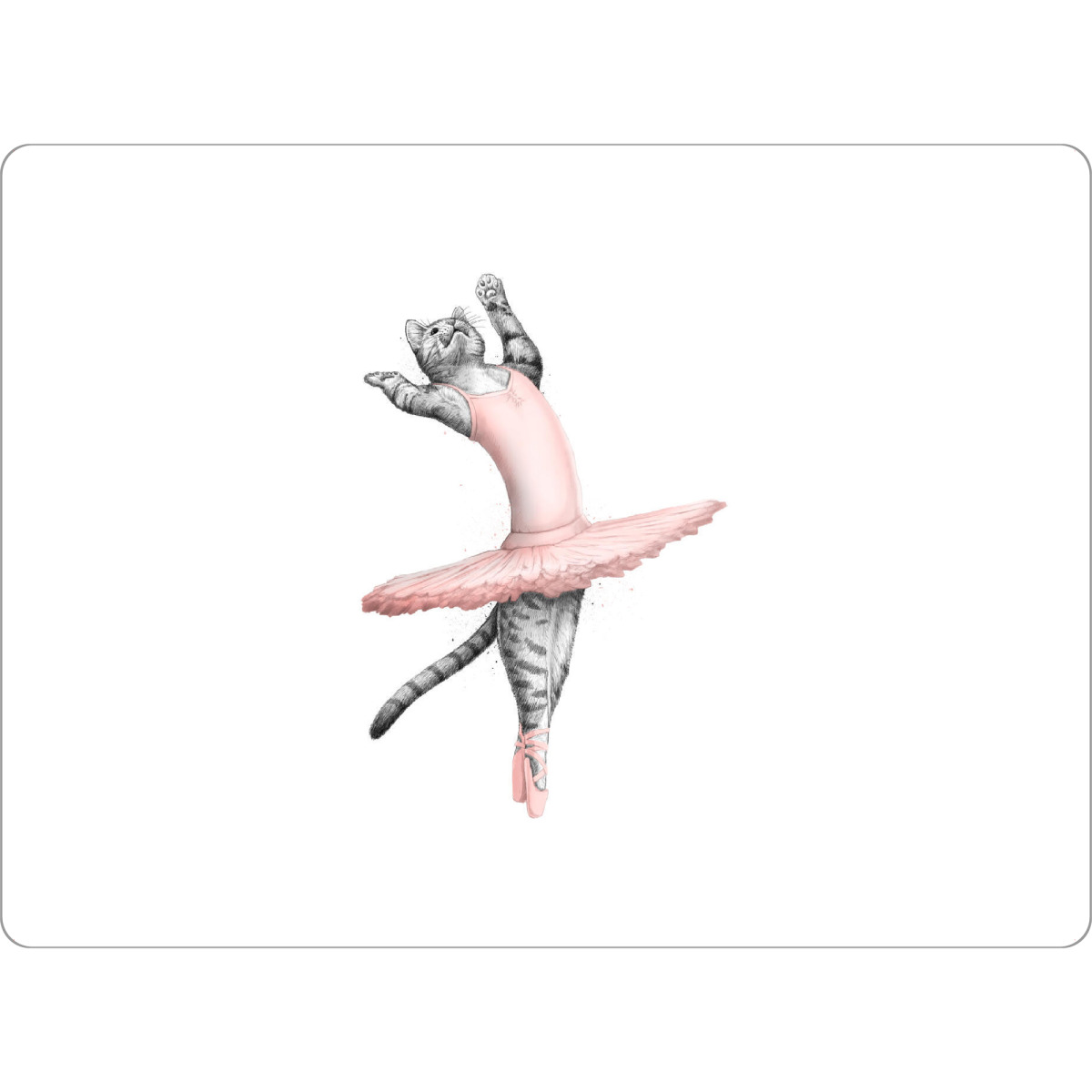 Tischset "Ballerina Cat" artboxONE - Tiere,Lustig - Cat,Cats,Pets,Animals,Ballerina,Ballet,Dance,Dancer,Katze,Lustig,Animal,Tier,Tänzer - Bild cat