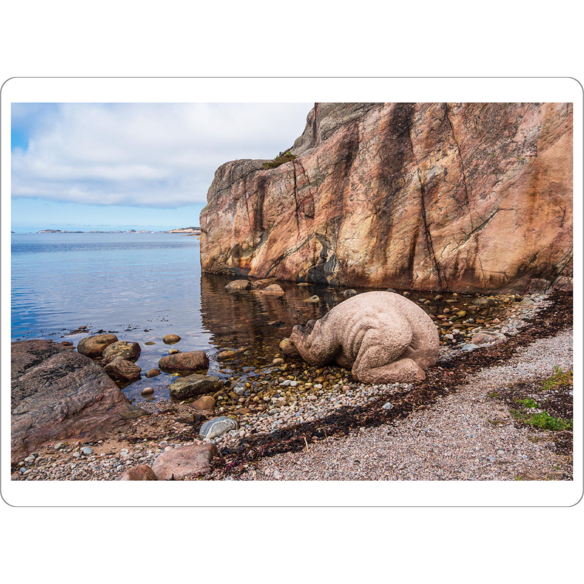 Tischset "Felsen auf Kapelløya" artboxONE - Natur,Reise,Reise / Strand und Meer,Reise / Länder