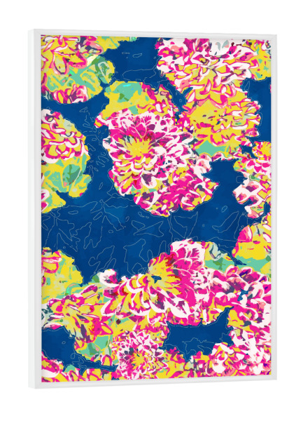 Poster mit weißem Rahmen "The soul becomes dyed" artboxONE - Floral
