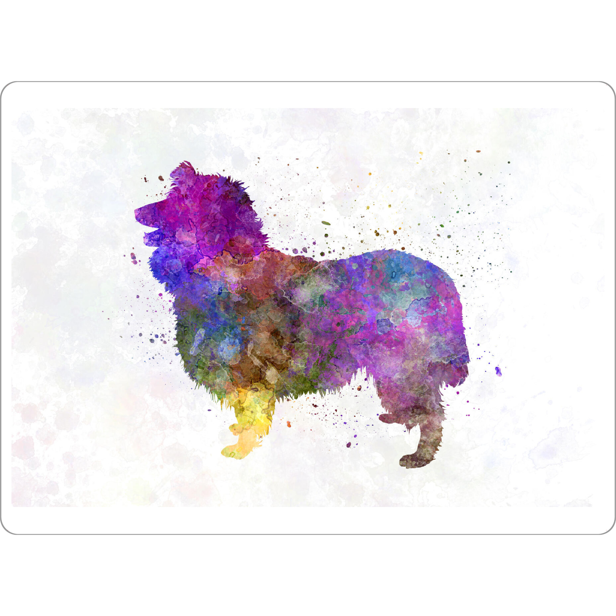Tischset "Collie in watercolor" artboxONE - Tiere,Abstrakt