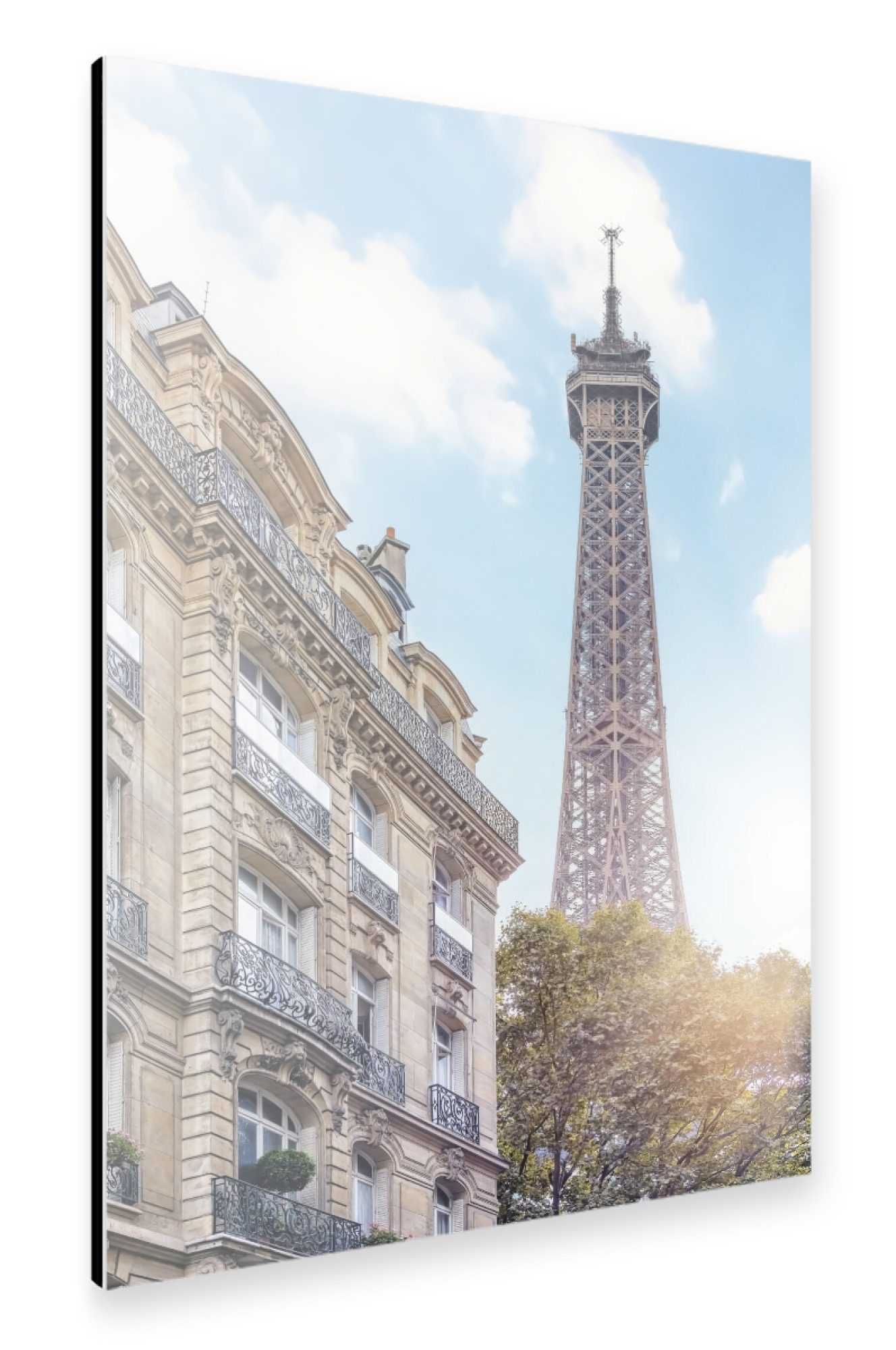 Alu-Dibond "Evening light in Paris" 30x20 cm artboxONE