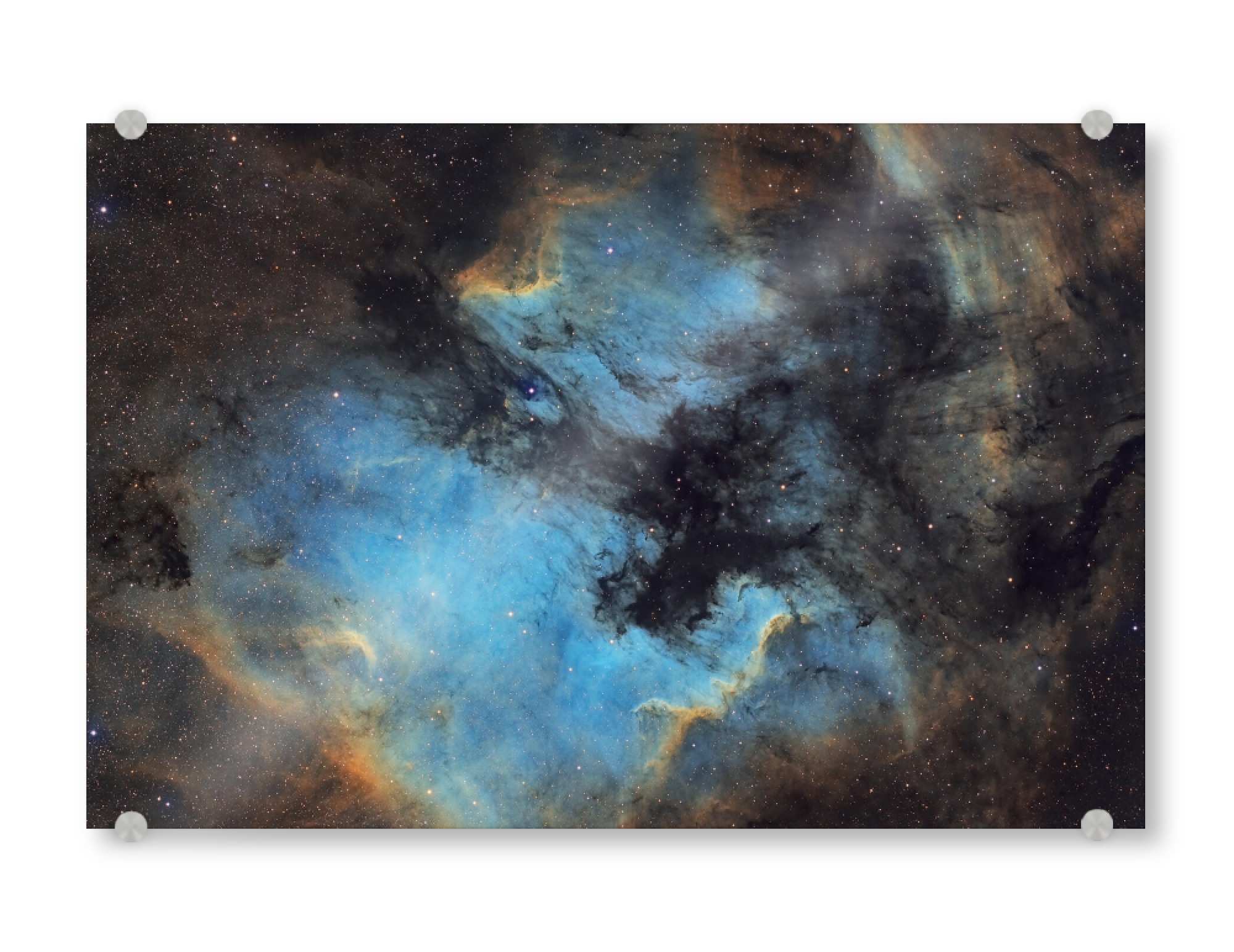 Acrylglasbild "Pelican Nebula" artboxONE - Galaxy - Nebel,Galaxie,Sterne,Weltraum,Weltall,Emissionsnebel,Deepsky,Space,Stars,Universe,Universum