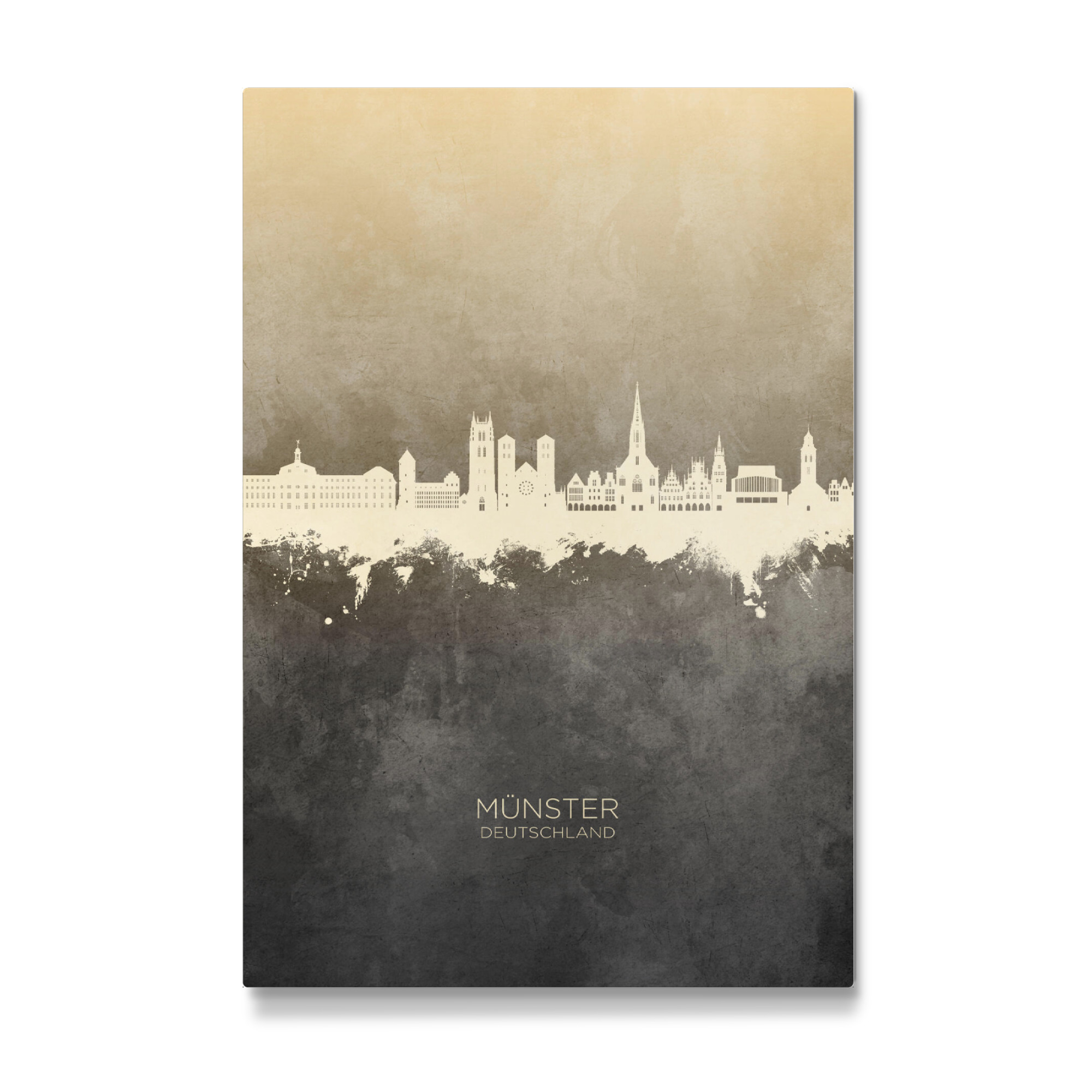Galerie-Print "Münster Germany Skyline Taupe" 75x50 cm artboxONE