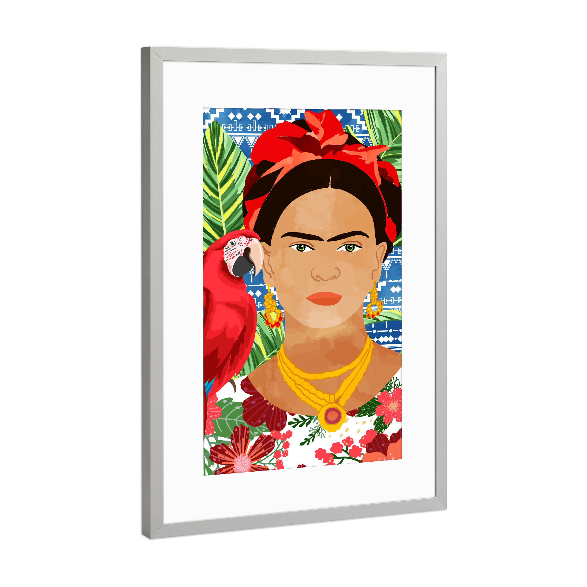 Poster mit Rahmen Silber "I Am My Own Muse" artboxONE - Tiere,Menschen