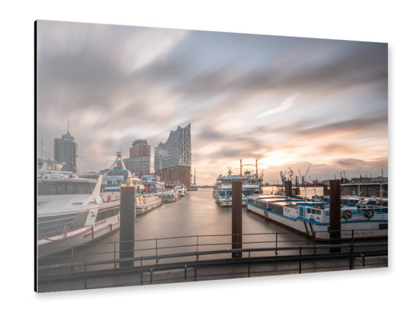 Alu-Dibond "Hamburg Hafencity" 30x20 cm artboxONE