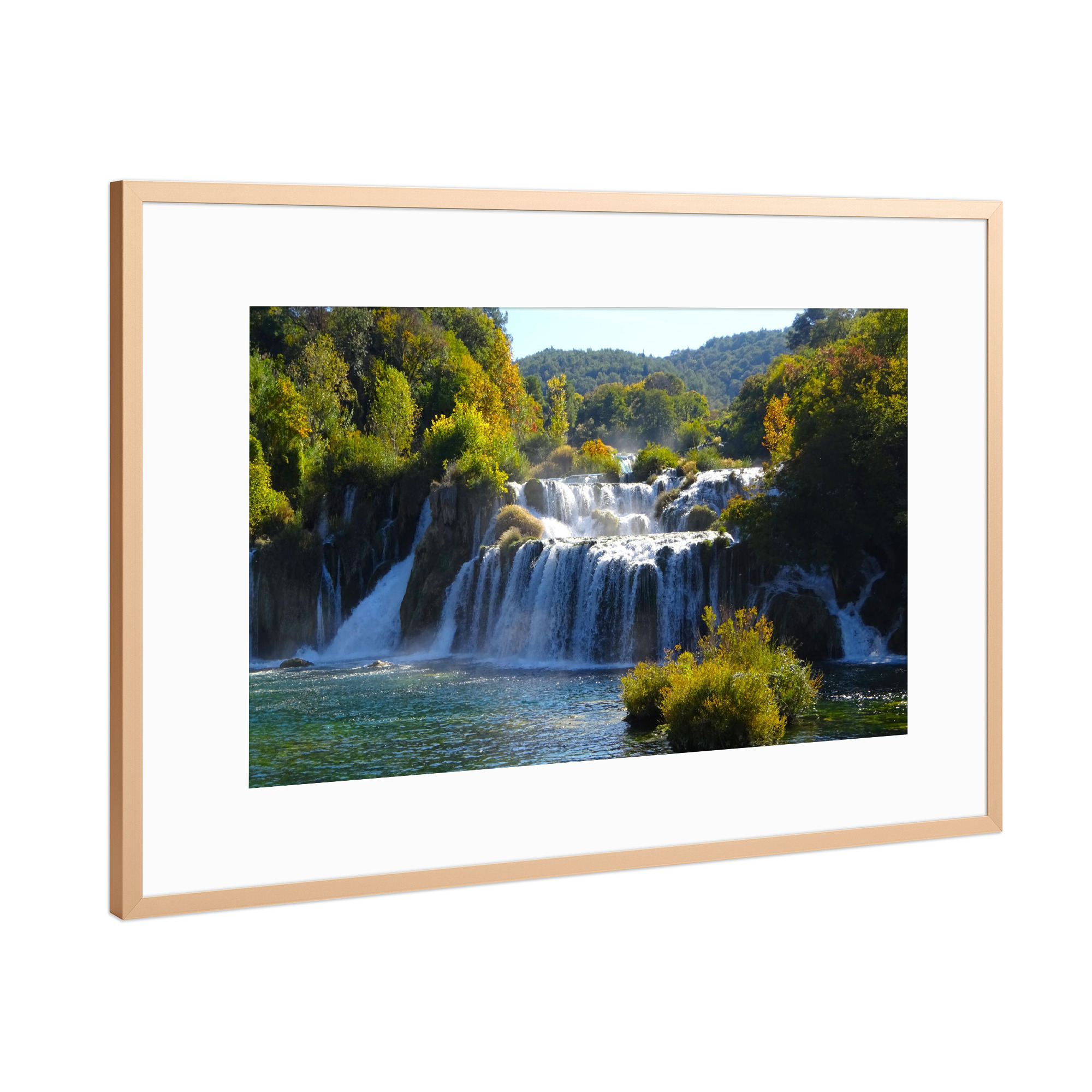 Poster mit Rahmen Kupfer "Krka Nationalpark, Kroatien" artboxONE - Natur,Reise,Reise / Länder
