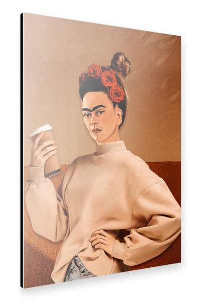 Alu-Dibond "I need coffee by Tas" 30x20 cm artboxONE