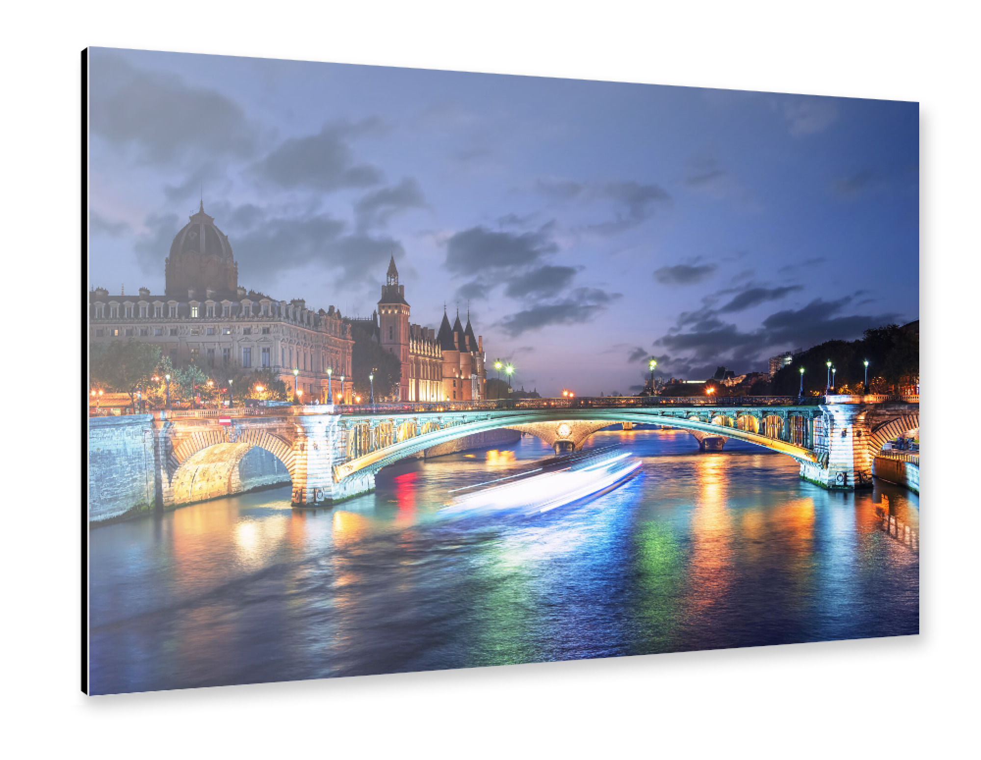 Alu-Dibond "Paris At Dusk" 75x50 cm artboxONE
