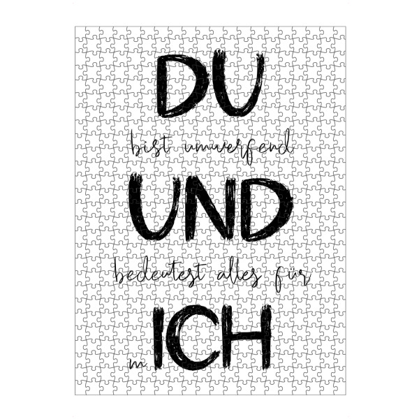 artboxONE Puzzle "Du bist umwerfend" artboxONE - Typografie,Liebe