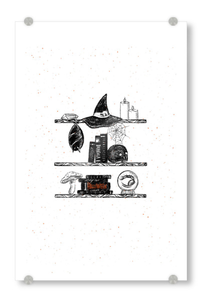 Acrylglasbild "Halloween shelf" artboxONE - Essen & Trinken / Alkohol