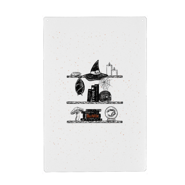 Metall Poster "Halloween shelf" artboxONE - Essen & Trinken / Alkohol
