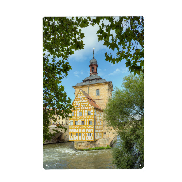 Holzbild "Altes Rathaus Bamberg" artboxONE - Städte,Reise,Architektur