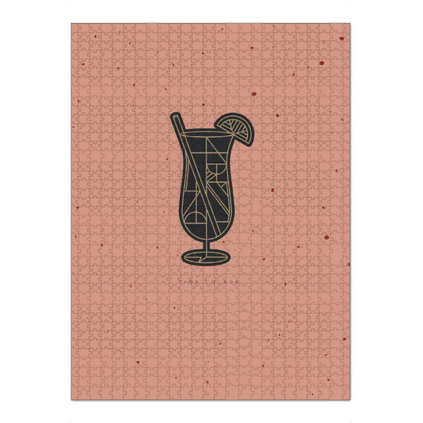 Puzzle Ravensburger "Art deco Pina Colada" artboxONE - Essen & Trinken / Alkohol