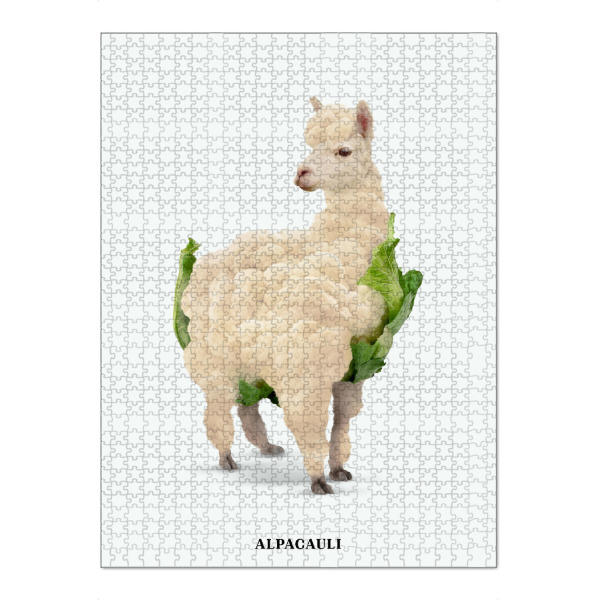 Puzzle Ravensburger "Alpacauli" artboxONE - Tiere,Essen & Trinken,Essen & Trinken / Obst & Gemüse,Lustig