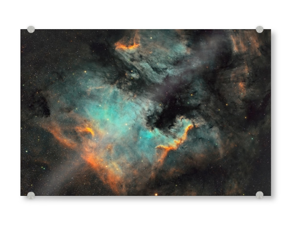Acrylglasbild "Nordamerikanebel in HSO" artboxONE - Galaxy