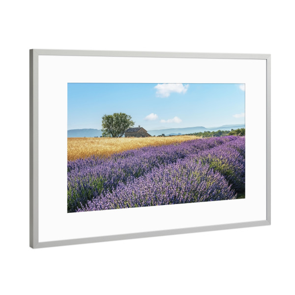 Poster mit Rahmen Silber "French Countryside" artboxONE - Natur,Reise,Floral,Reise / Länder