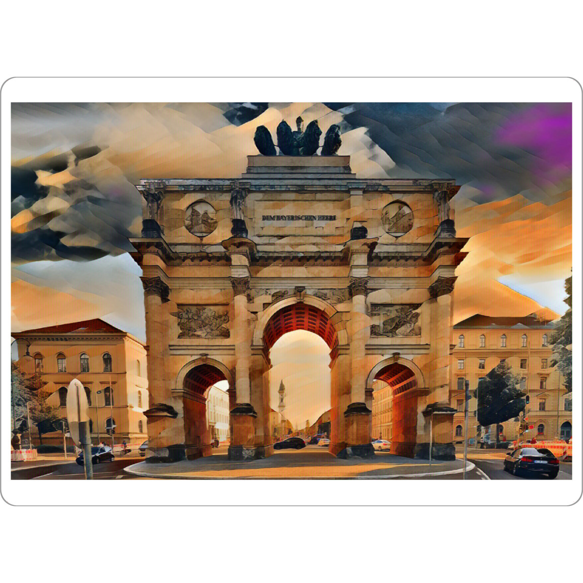 Tischset "Siegestor" artboxONE - Städte / München,Architektur