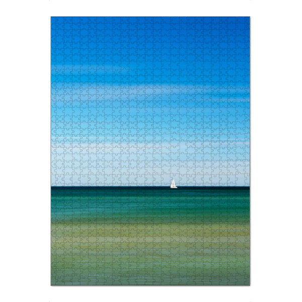 Puzzle Ravensburger "Segelboot am Horizont auf dem Meer" artboxONE - Reise,Reise / Strand und Meer,Sport