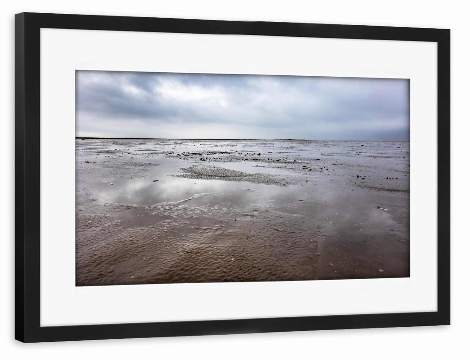 Poster mit Rahmen schwarz "Meer bei Gezeitenwechsel" artboxONE - Natur,Reise,Reise / Strand und Meer
