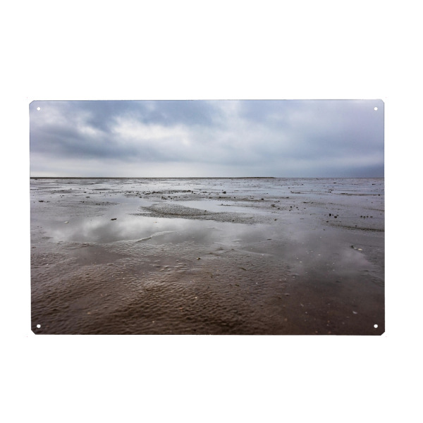 Metall Poster "Meer bei Gezeitenwechsel" artboxONE - Natur,Reise,Reise / Strand und Meer