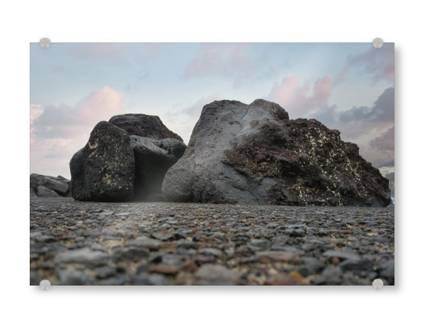 Acrylglasbild "Teneriffa - Strandsteine" artboxONE - Städte,Natur,Reise,Reise / Strand und Meer,Reise / Länder