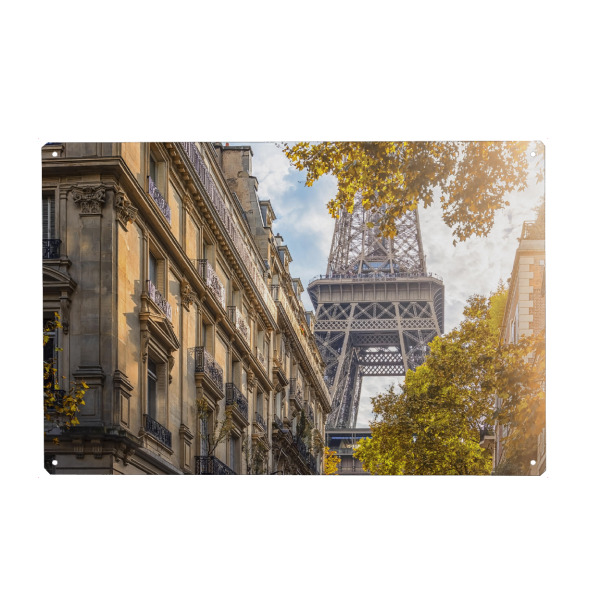 Holzbild "Sunlight In Paris" artboxONE - Städte,Reise,Architektur,Städte / Paris,Reise / Länder