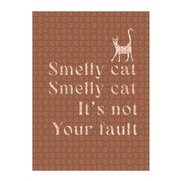 artboxONE Puzzle "Smelly cat" artboxONE - Typografie,Film