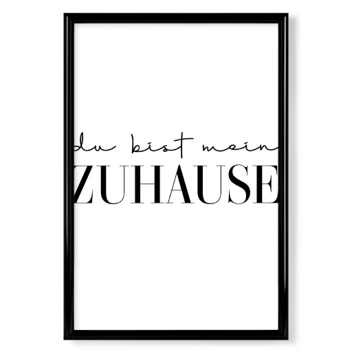 Mein Zuhause Typografie