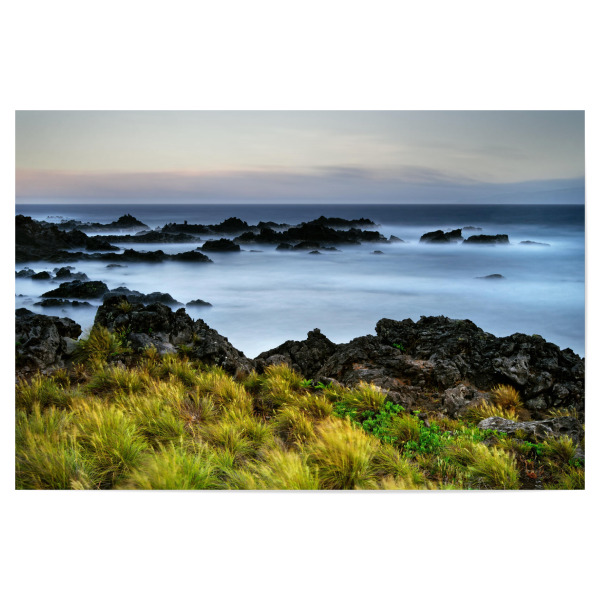 Poster 30x20 cm "Felsenstrand bei kräftigem Wind" artboxONE - Natur,Reise,Reise / Strand und Meer