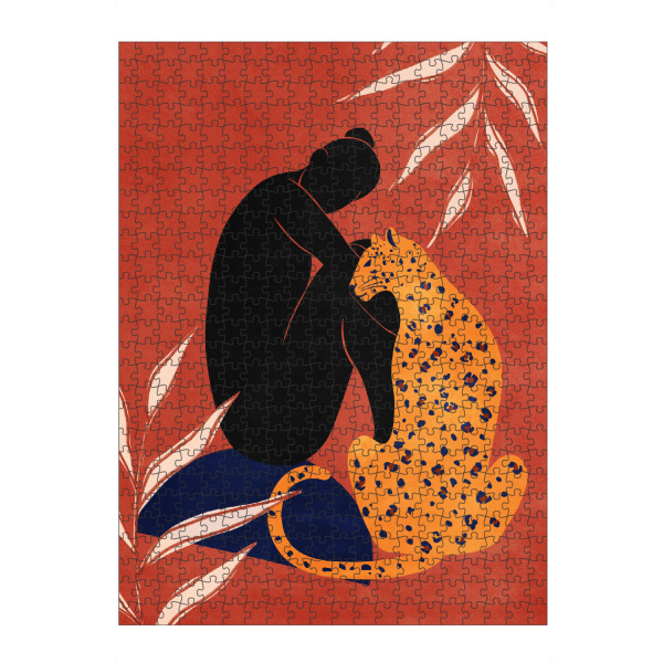 Puzzle Ravensburger "Cat Lady" artboxONE - Natur,Tiere,Abstrakt