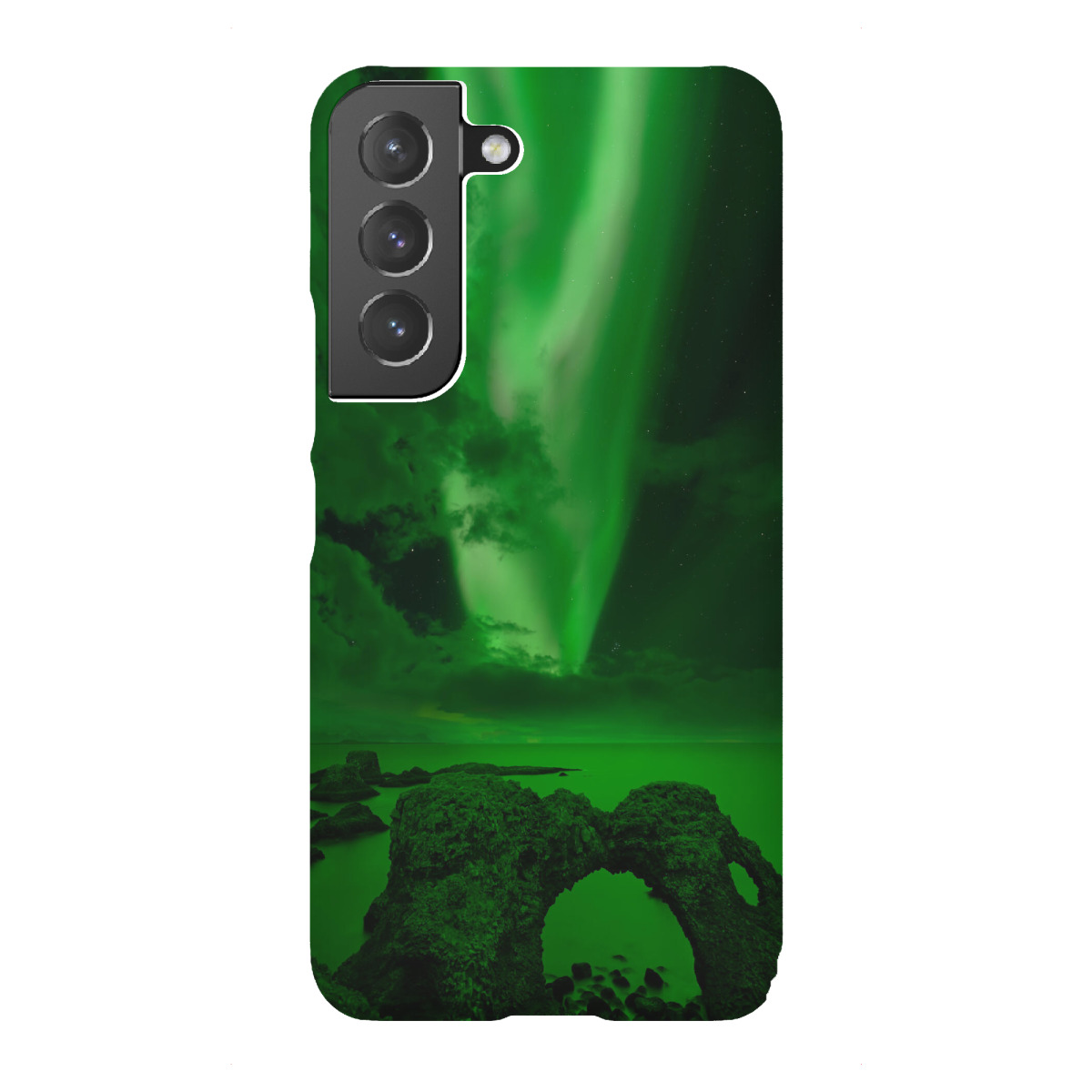 "Polarlicht über einem Felsentor"für Samsung Galaxy - Premium-Case Handyhülle artboxONE