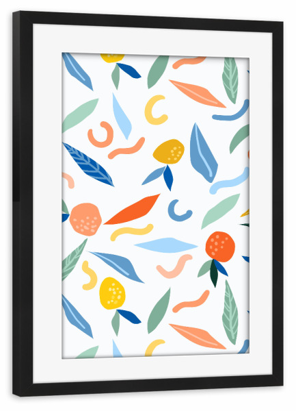 Poster mit Rahmen schwarz "The object of art" artboxONE - Abstrakt