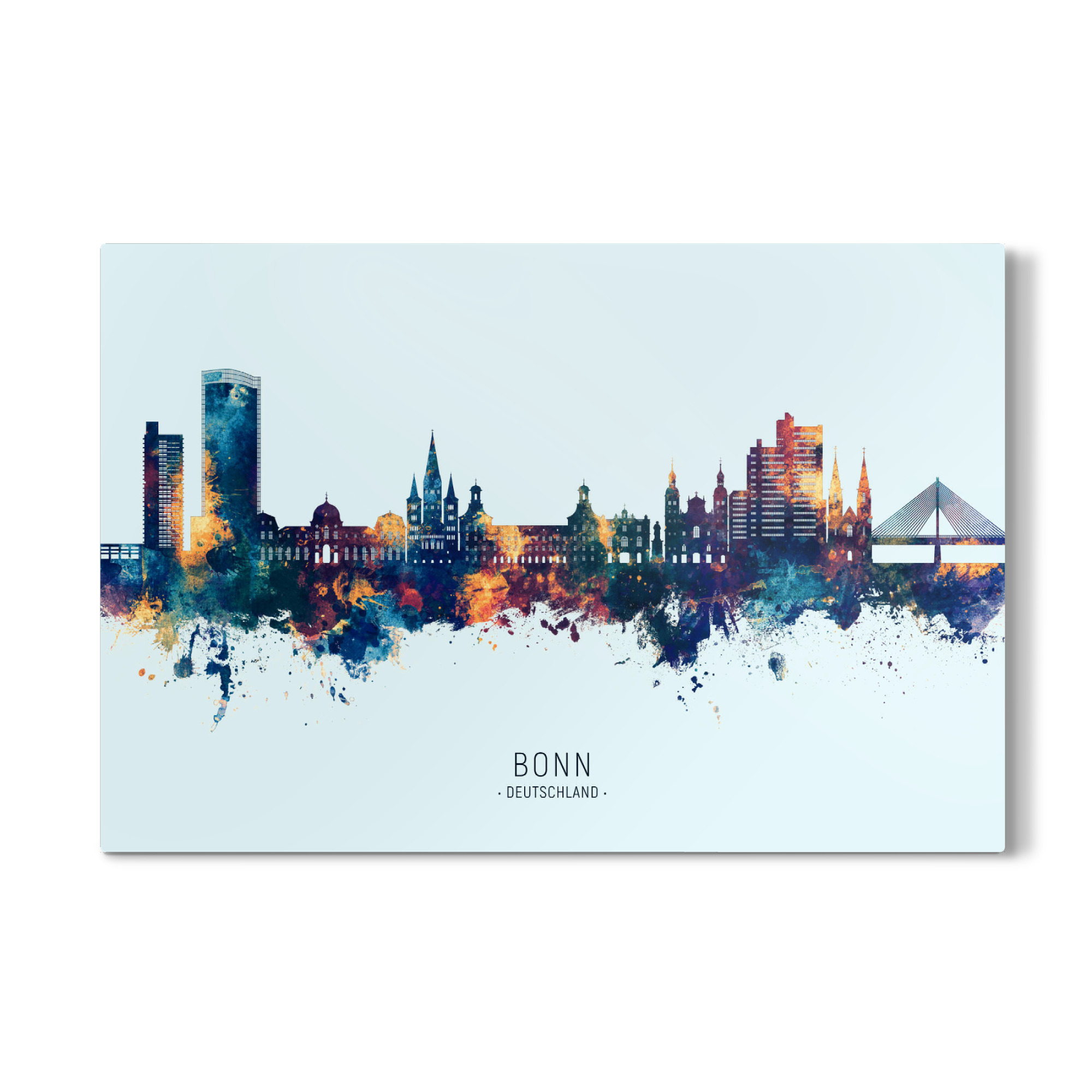 Galerie-Print "Bonn Germany Skyline BlueOrange" 30x20 cm artboxONE