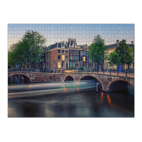 Puzzle Ravensburger "From Amsterdam With Love" artboxONE - Städte,Reise,Architektur,Reise / Länder,Städte / Amsterdam