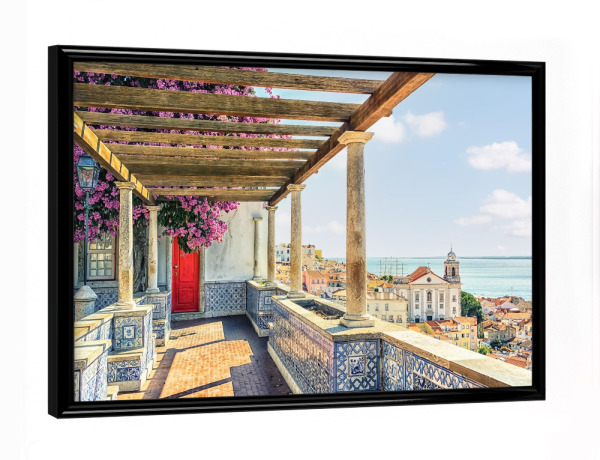 Poster mit schwarzem Rahmen "From Lisbon With Love" artboxONE - Städte,Reise,Architektur,Reise / Länder,Städte / Weitere