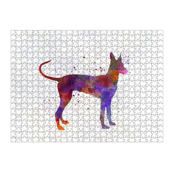 Puzzle Ravensburger "Cirneco Dell Etna in watercolor" artboxONE - Tiere,Abstrakt