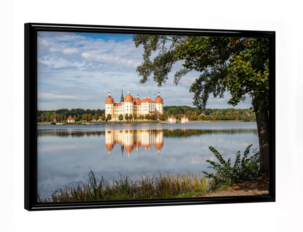 Poster mit schwarzem Rahmen "Moritzburg" artboxONE - Städte,Natur,Reise,Städte / Dresden