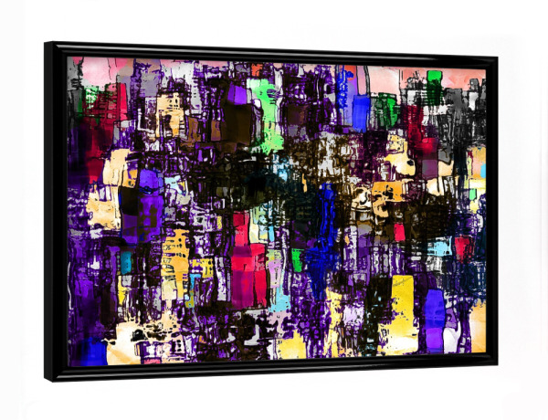 Poster mit schwarzem Rahmen "Colours - abstrakt" artboxONE - Städte,Abstrakt,Architektur