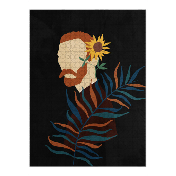 Puzzle Ravensburger "Vincent Portrait by Tas" artboxONE - Natur,Floral,Menschen
