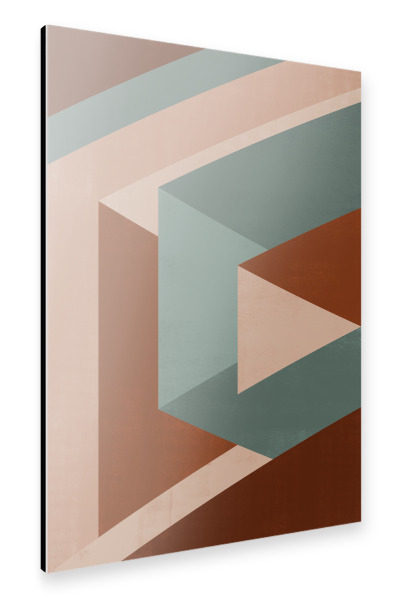 Alu-Dibond "Abstract Color Green" 30x20 cm artboxONE