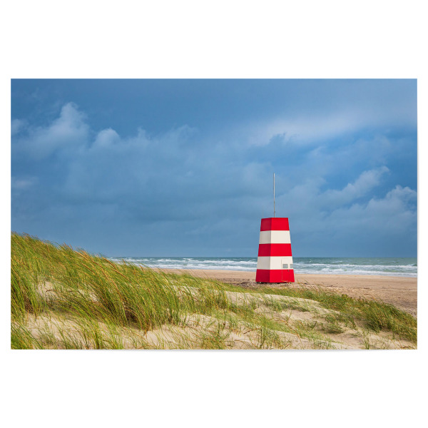 Poster "Strand und Turm in Tornby" artboxONE - Natur,Reise,Architektur,Reise / Strand und Meer,Reise / Länder