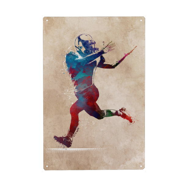 Holzbild "Sport american football player" artboxONE - Sport,Sport / Fußball