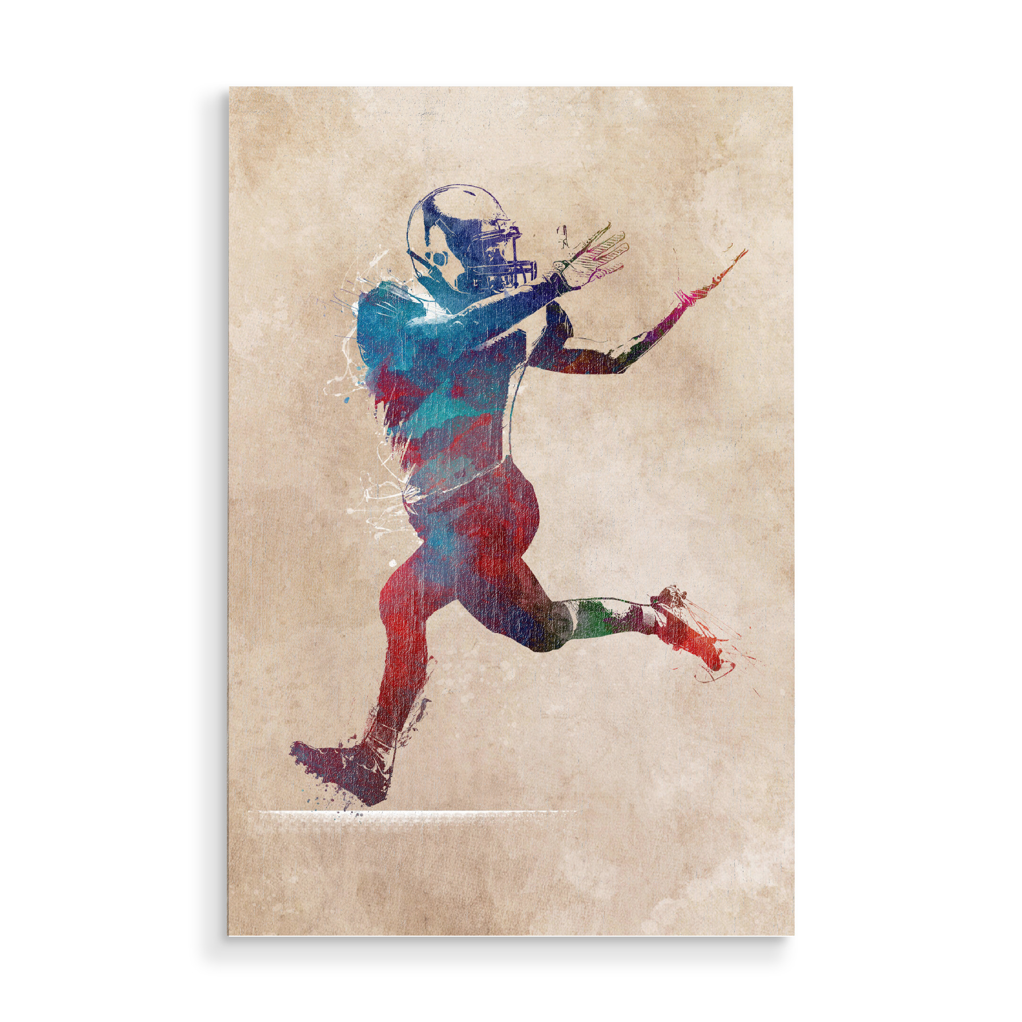 Holzbild "Sport american football player" artboxONE - Sport,Sport / Fußball