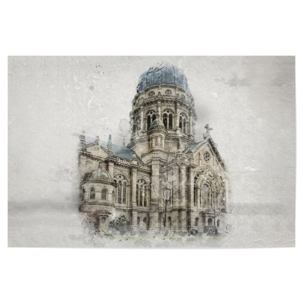 Poster "Christuskirche in Mainz" artboxONE - Städte,Architektur