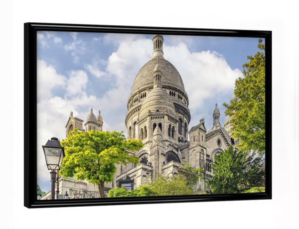 Poster mit schwarzem Rahmen "Montmartre In Summer" artboxONE - Städte,Reise,Architektur,Städte / Paris,Reise / Länder