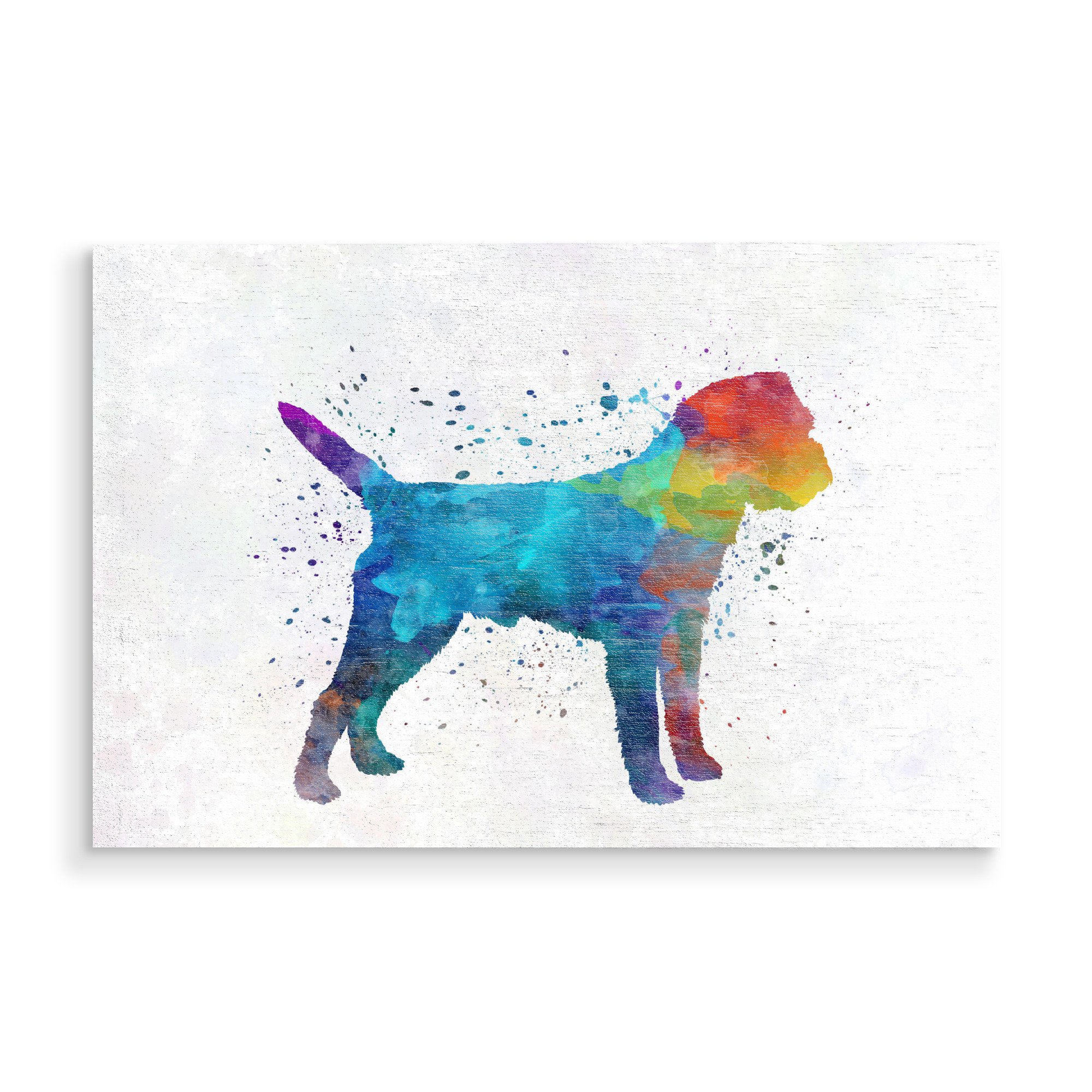 Holzbild "Border Terrier in watercolor" artboxONE - Tiere,Abstrakt