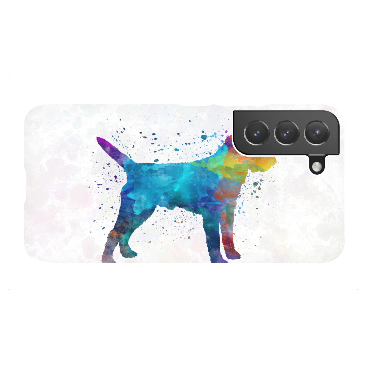 Samsung Galaxy "Border Terrier in watercolor" Premium-Case Handyhülle artboxONE