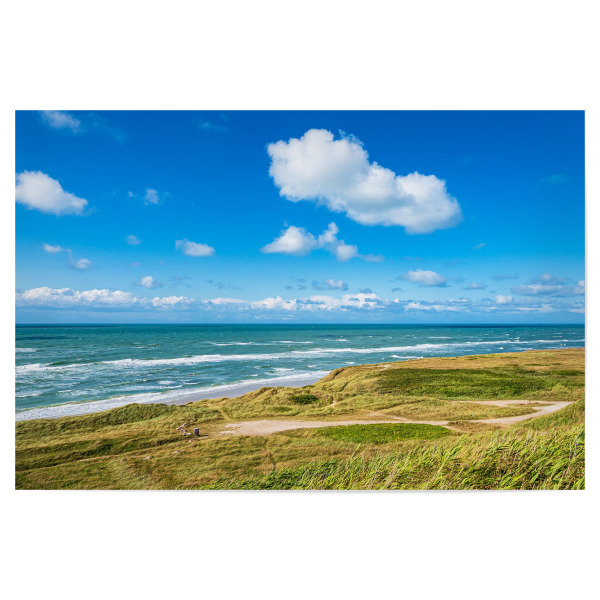 Poster 30x20 cm "Wolken, Meer und Düne" artboxONE - Natur,Reise,Reise / Strand und Meer